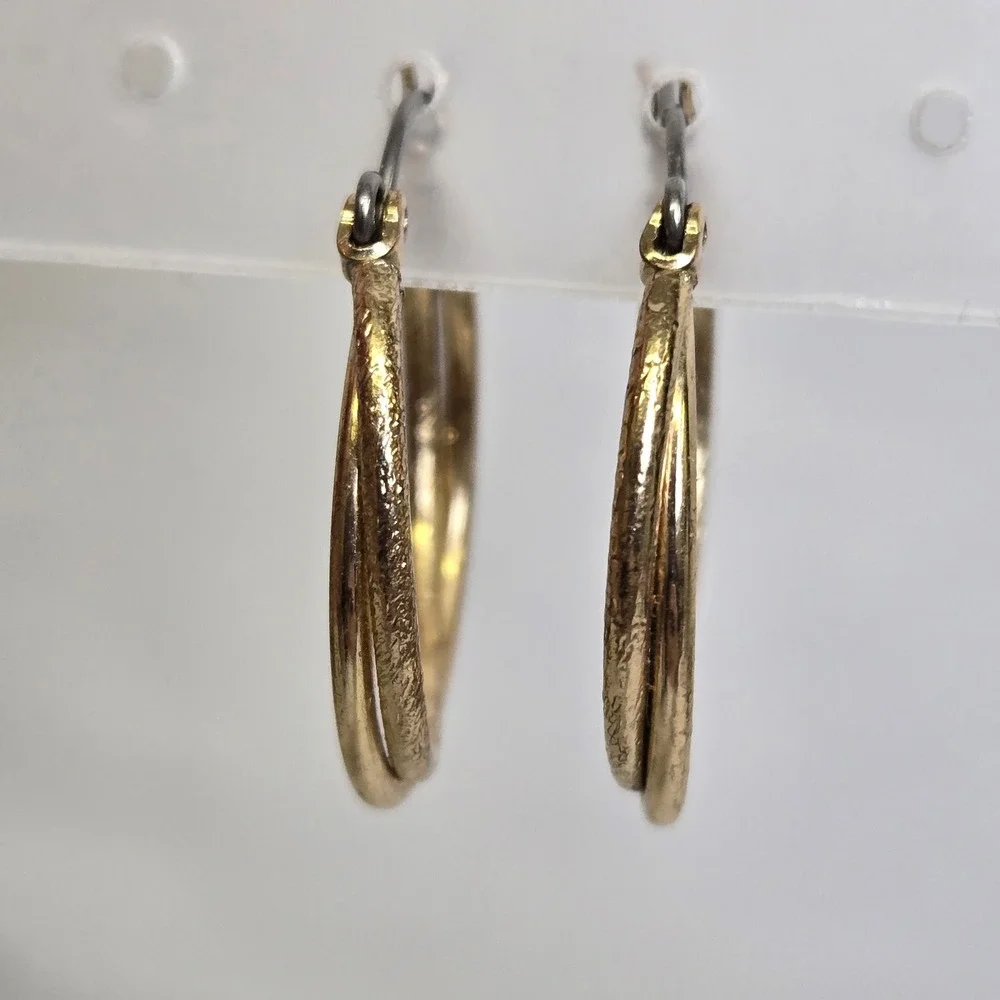 Gold Toned Twisted Design 1